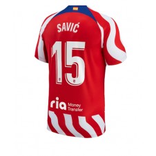 Atletico Madrid Stefan Savic #15 Hjemmedrakt 2022-23 Kortermet